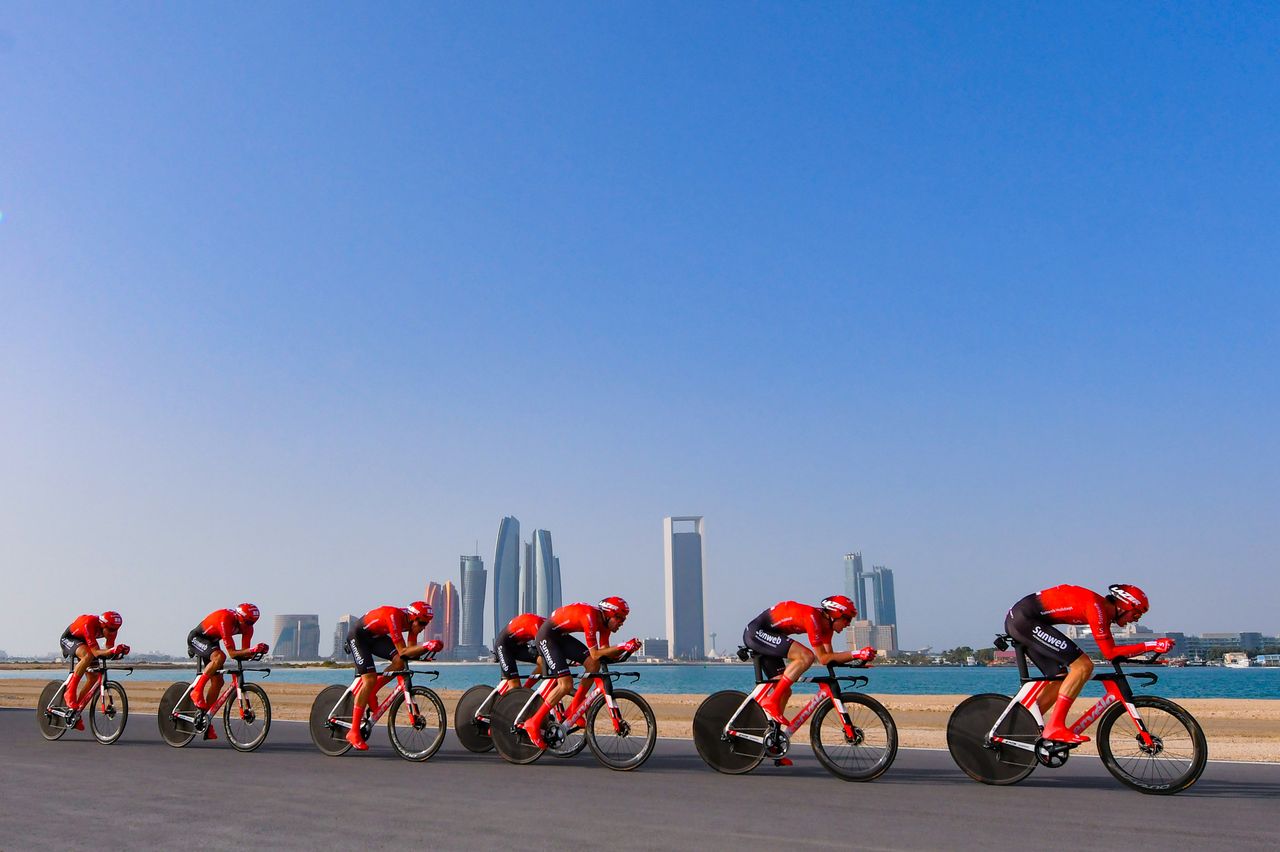 Team Sunweb rode on disc-brake Cervelo TT bikes