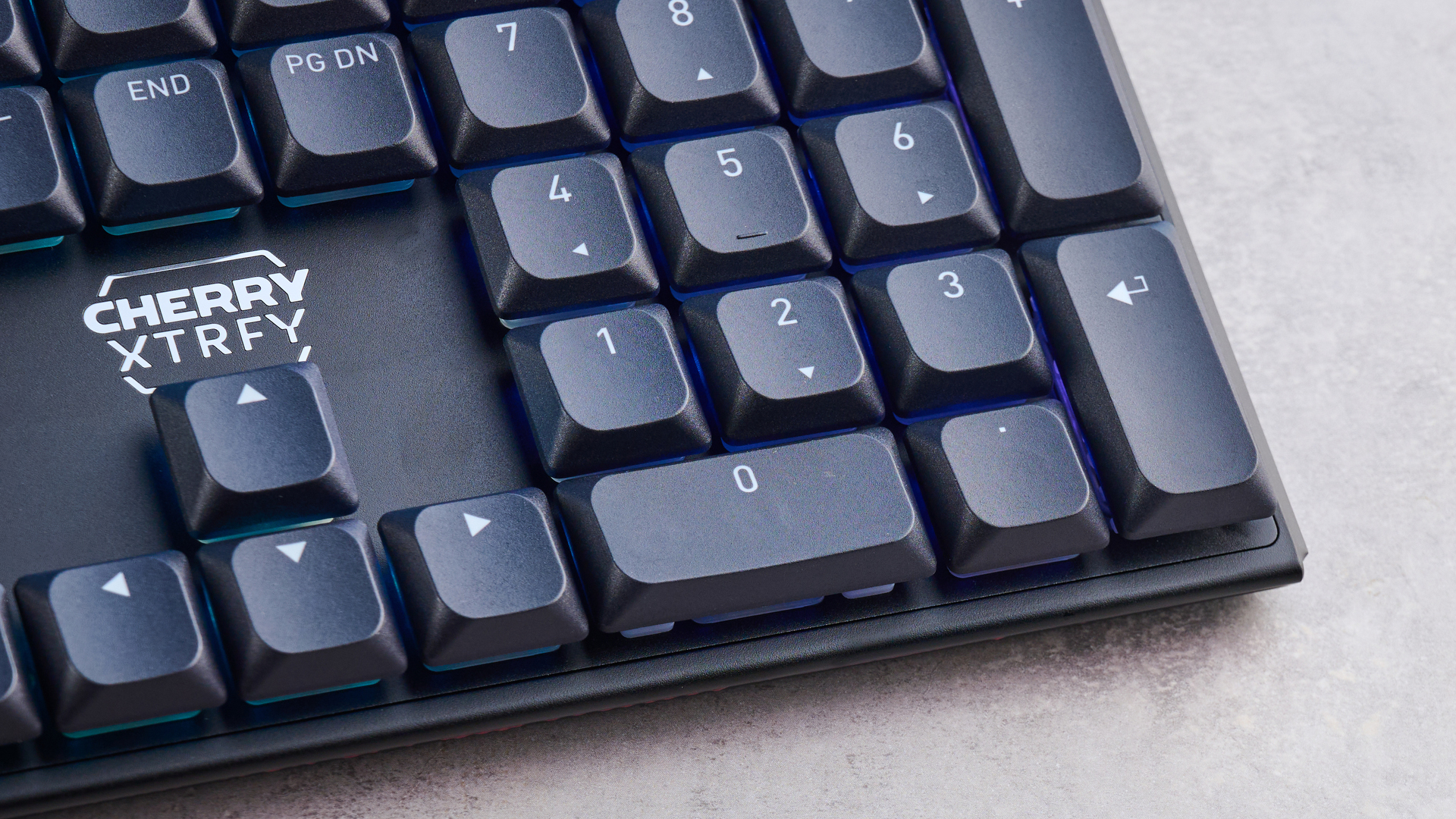 A black Cherry XTRFY MX 10.1 Wireless mechanical keyboard