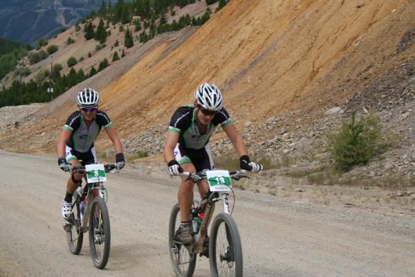 Chris smashing it on the climb.