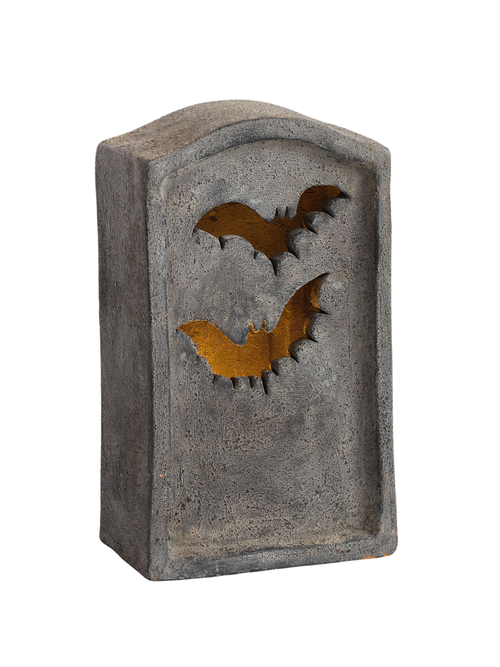 Terracotta Bat Cutout Tombstone