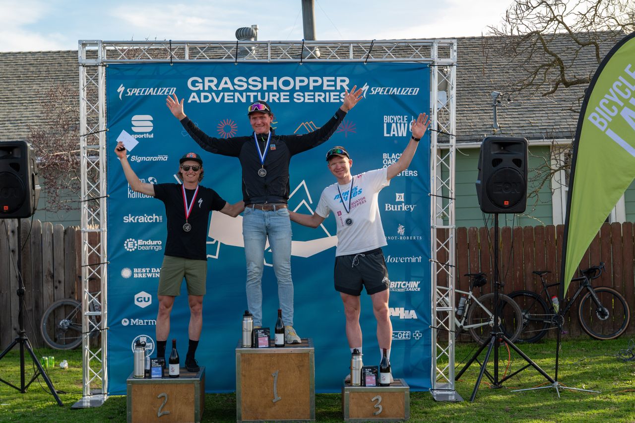 Men's podium at 2025 Huffmaster Hopper