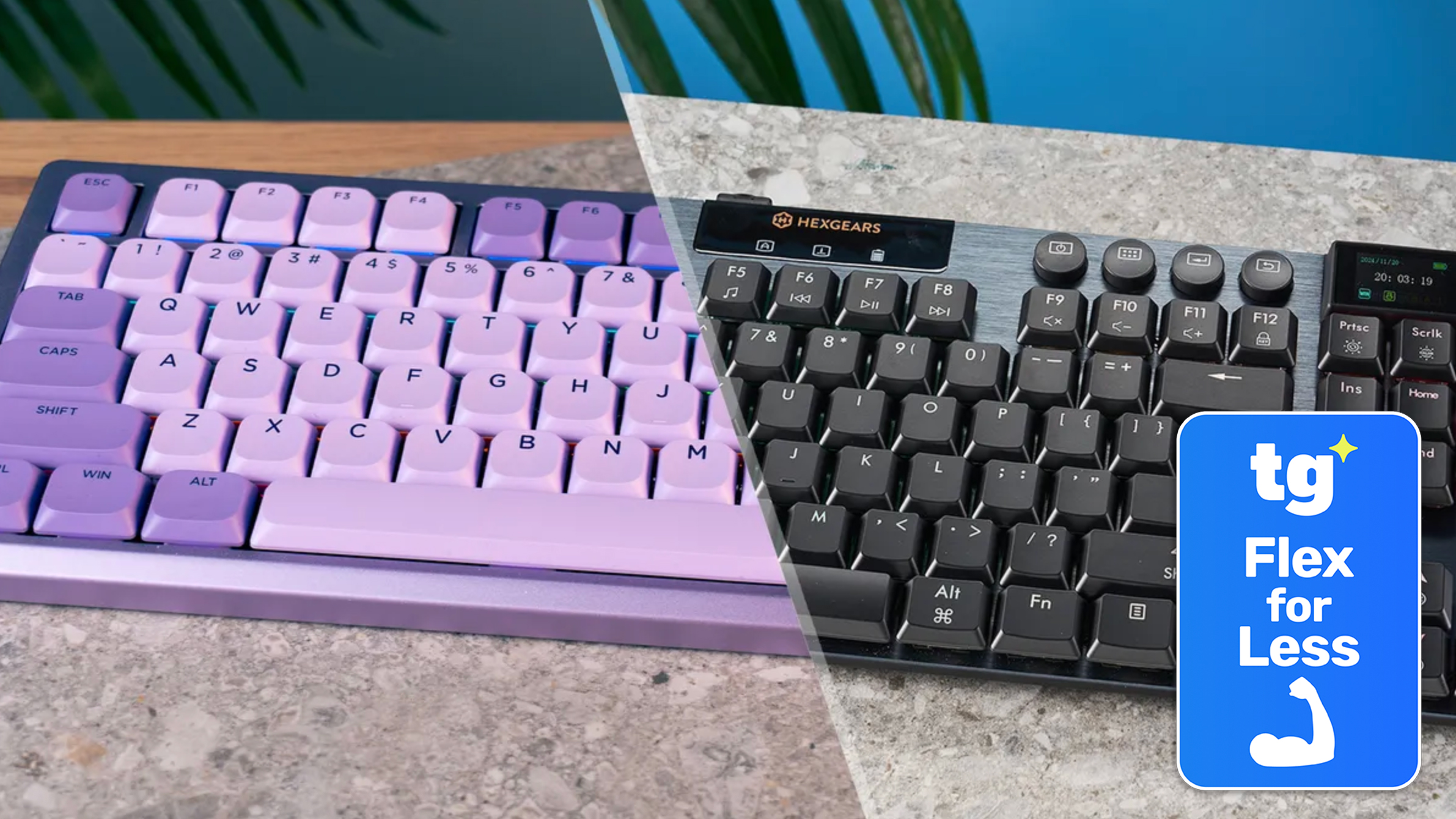 Two keyboards side by side