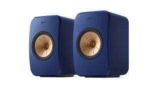 KEF LSX II on white background