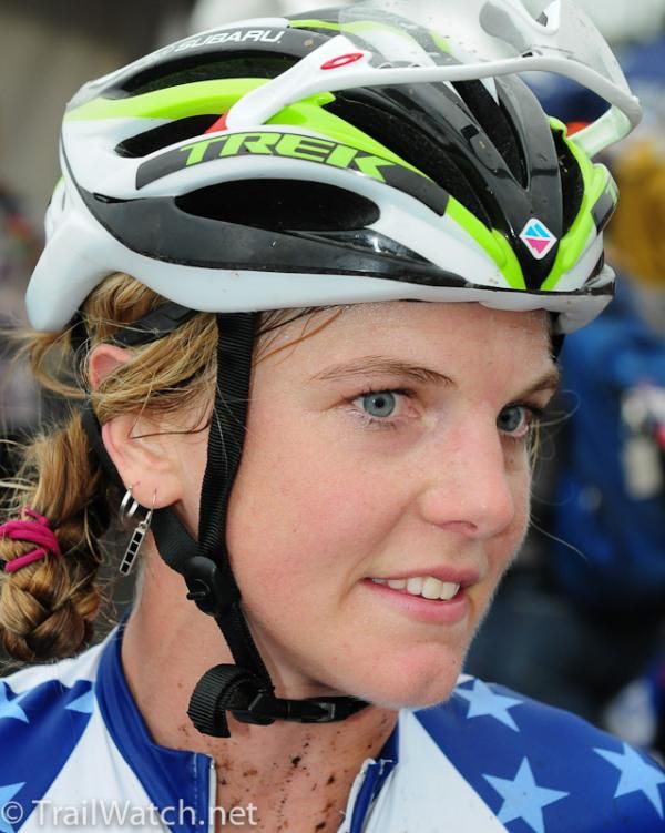 Heather Irmiger (USA) on the starting line