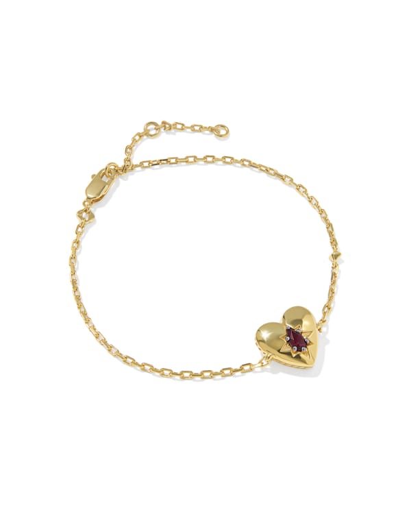 Bold Heirloom&amp;nbsp;heart&amp;nbsp;18k Yellow Gold Vermeil Bracelet&amp;nbsp;
