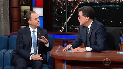 Stephen Colbert interviews Rep. Adam Schiff