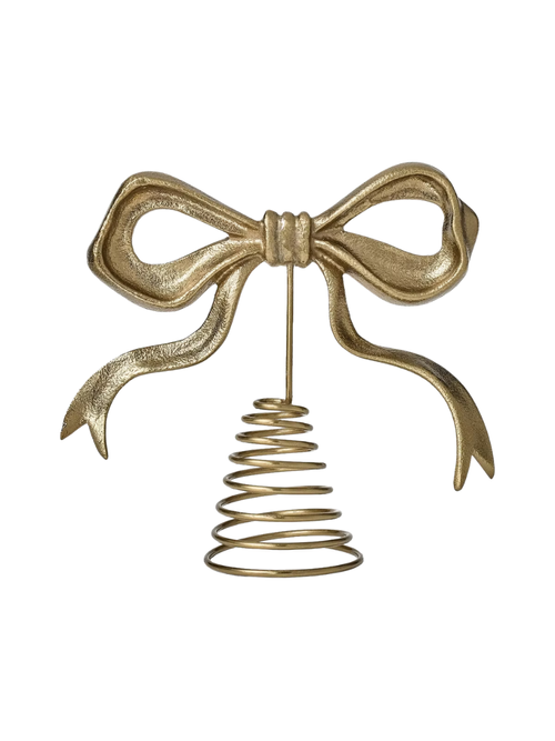 Brass Metal Bow Tree Topper 