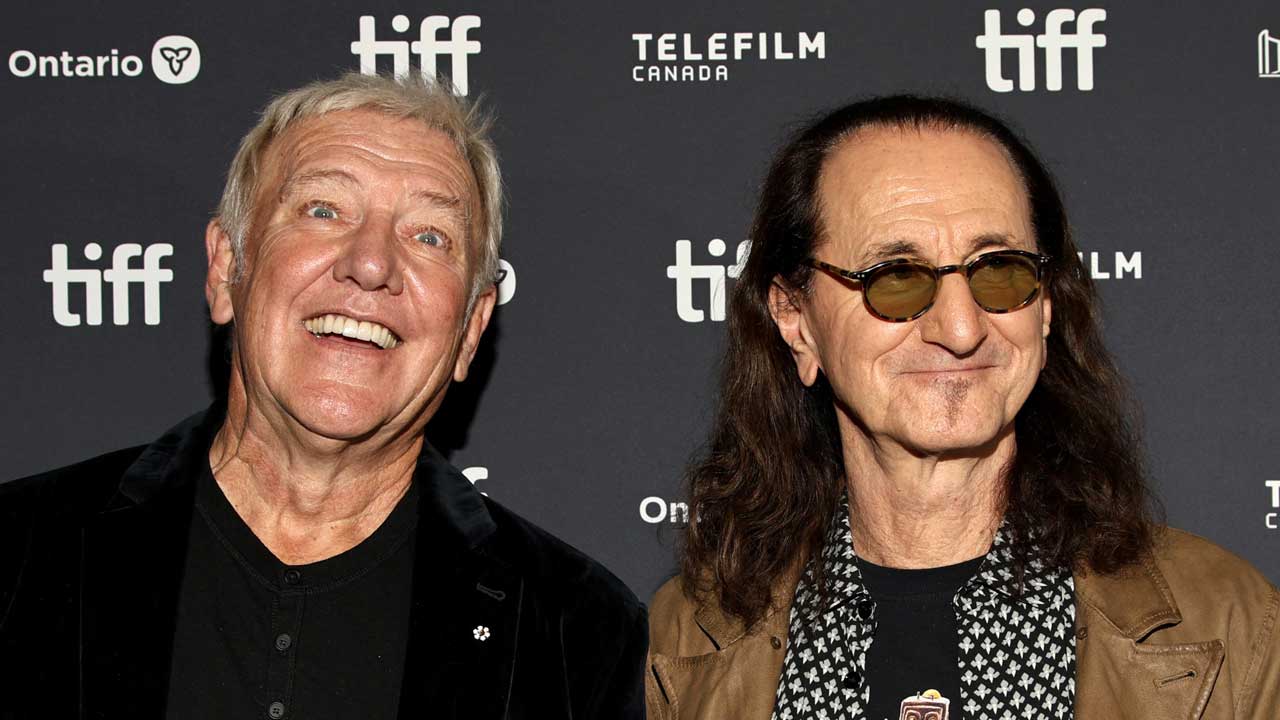 Alex Lifeson and Geddy Lee attend the premiere of "Neil Peart: No One's Disciple" during the 2026 Toronto International Film Festival