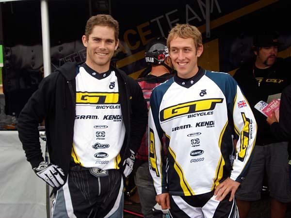 GT riders Mick Hannah and Marc Beaumont get ready for their qualifying runs. These guys were seriously impressive with how calm and relaxed they are before their races, wish I could be a bit more like that!