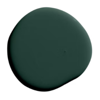 A drop of dark Dutch green paint