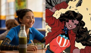 Xochitl Gomez in Babysitter's Club and America Chavez in Marvel comics