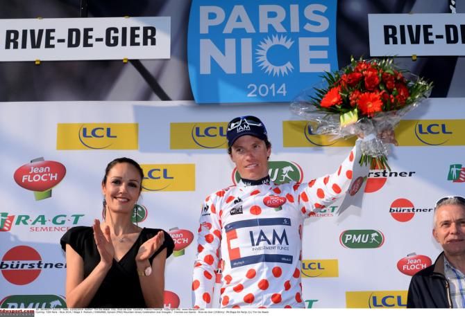 Sylvain Chavanel in the polka dots
