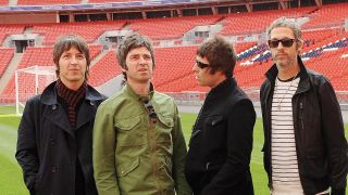 Oasis photo-call at Wembley Stadium, 2008