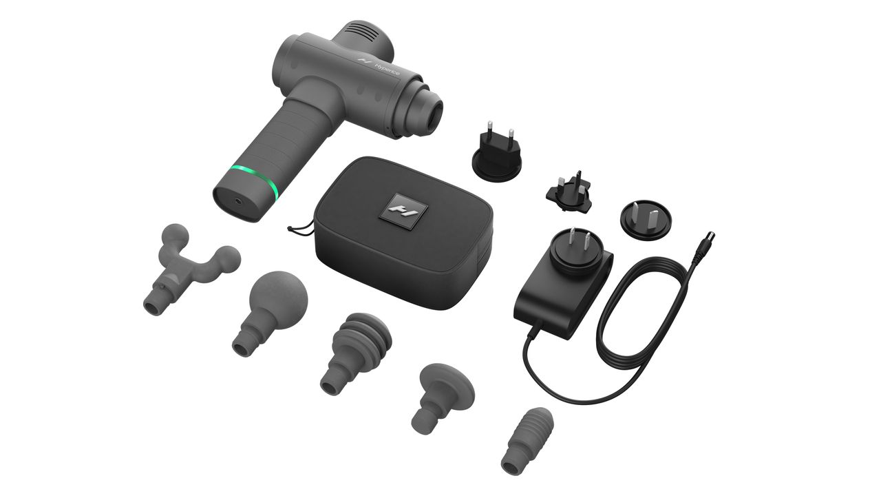 Hypervolt 2 massage gun and heads