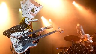 Khn de Poitrine (L) and Klek de Poitrine of Angine de Poitrine perform at the Electric Ballroom on May 11, 2026 in London, England.