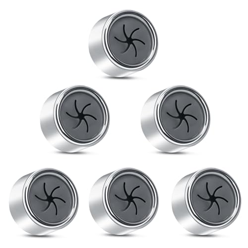 Alyvisun 6pcs Self-Adhesive Tea Towel Holders, Round Bathroom Tea Towel Hooks Stick on Wall, Push in Suction Kitchen Holders for Towels/rags/gloves/bags, No Drilling Needed