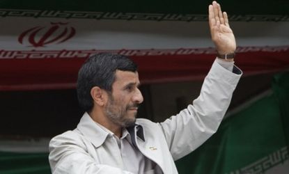Mahmoud Ahmadinejad in Tehran, Iran.