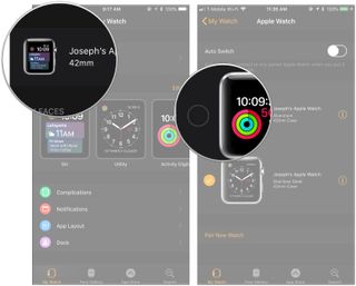 Tap on your Apple Watch, choose desired watch