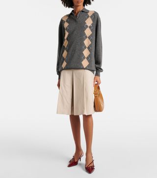 Argyle Cashmere Sweater