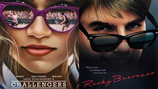 Challengers and Risky Business movie posters