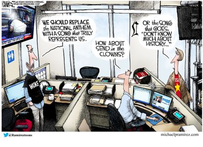 Political Cartoon U.S. woke Democrats