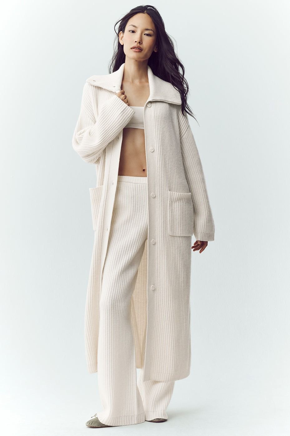 Alo, Cashmere Northstar Long Cardigan