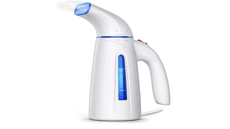 white travel steamer