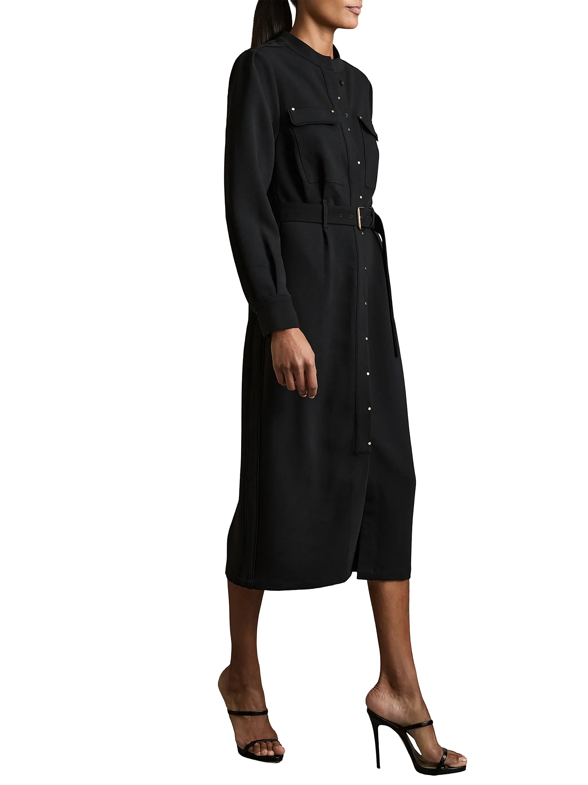 Twill Betled Shirtdress