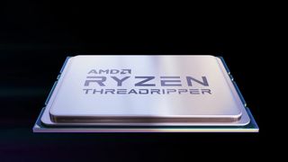 AMD Ryzen Threadripper 3970X against a black background