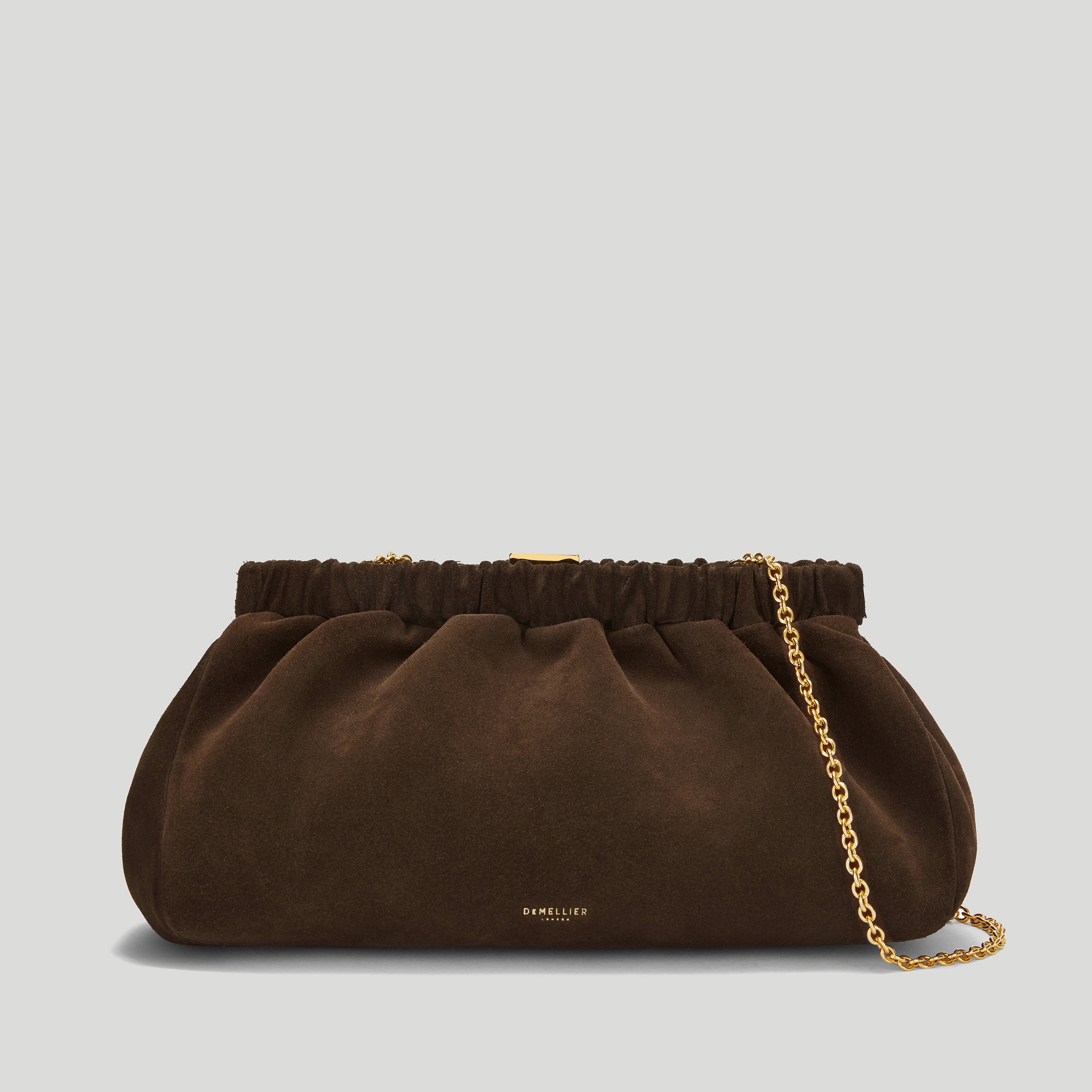 The Miami Clutch | Mocha Suede &amp;amp; Mocha Smooth | Demellier