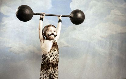 A young dead lifter has mastered gravity. You never know how far you can go until you try.