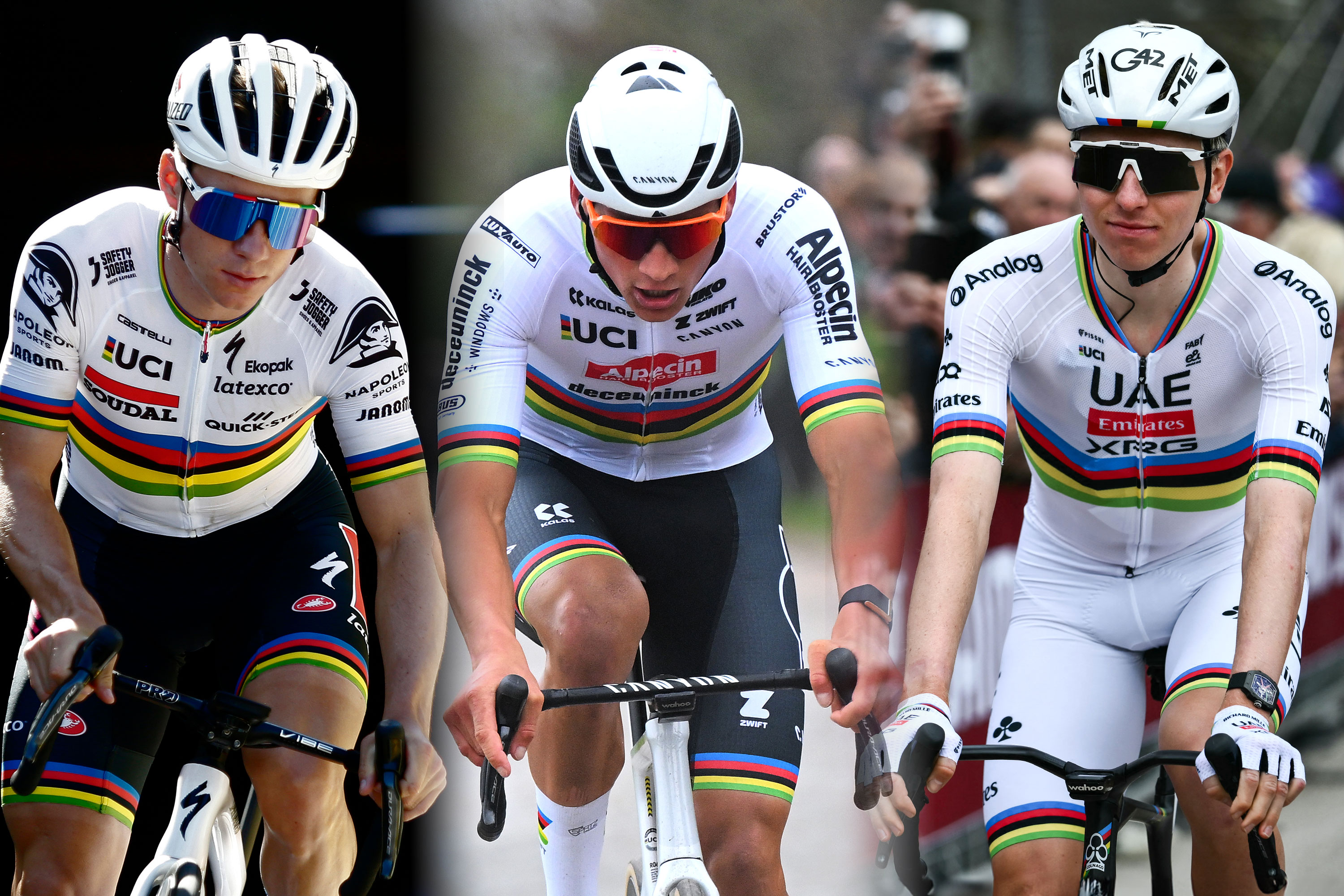 Remco Evenepoel, Mathieu van der Poel, and Tadej Pogačar will be among the competitors for the Road World Championships