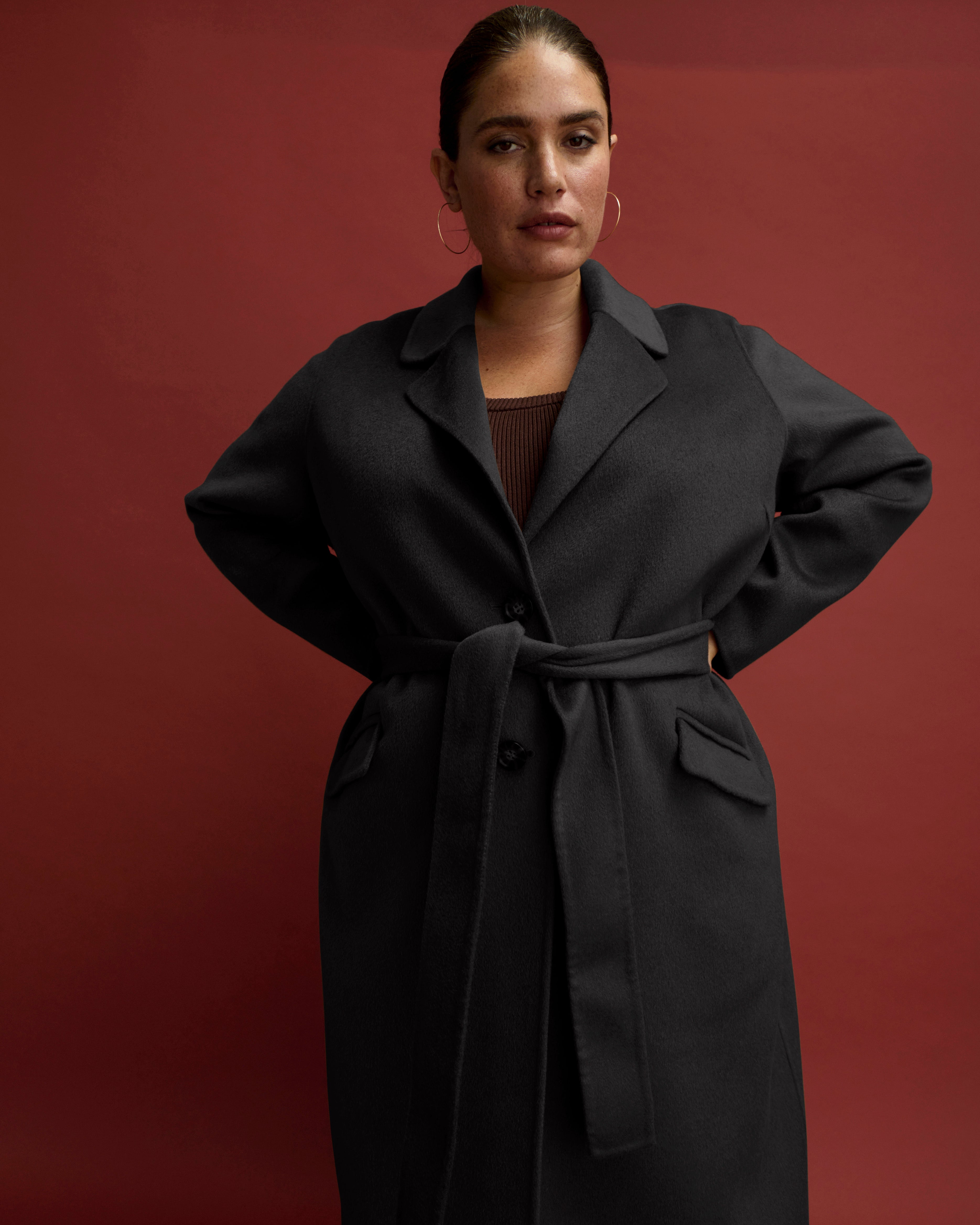 Double Face Luxe Coat - Black