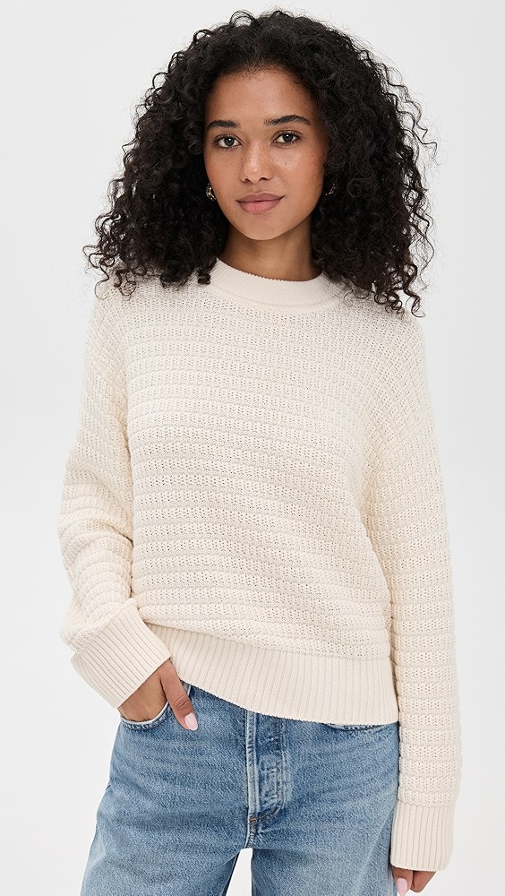 Reformation Collie Oversized Cotton Crew Sweater