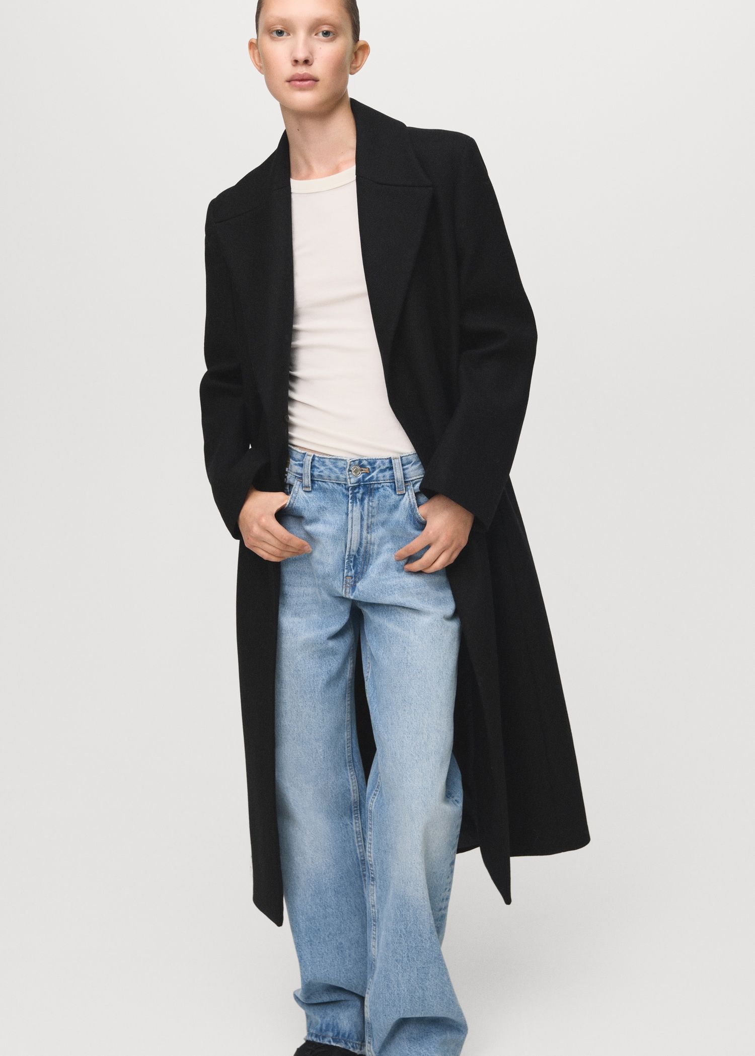 Manteco Wool Coat With Fur Collar - Women | Mango Usa