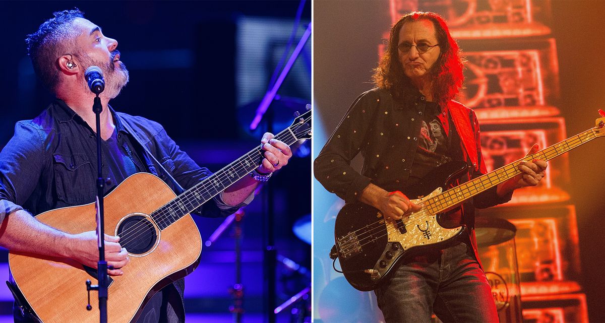 Ed Robertson (left) and Geddy Lee