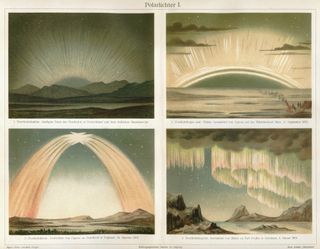 Lithographs Depicting Northern Lights
