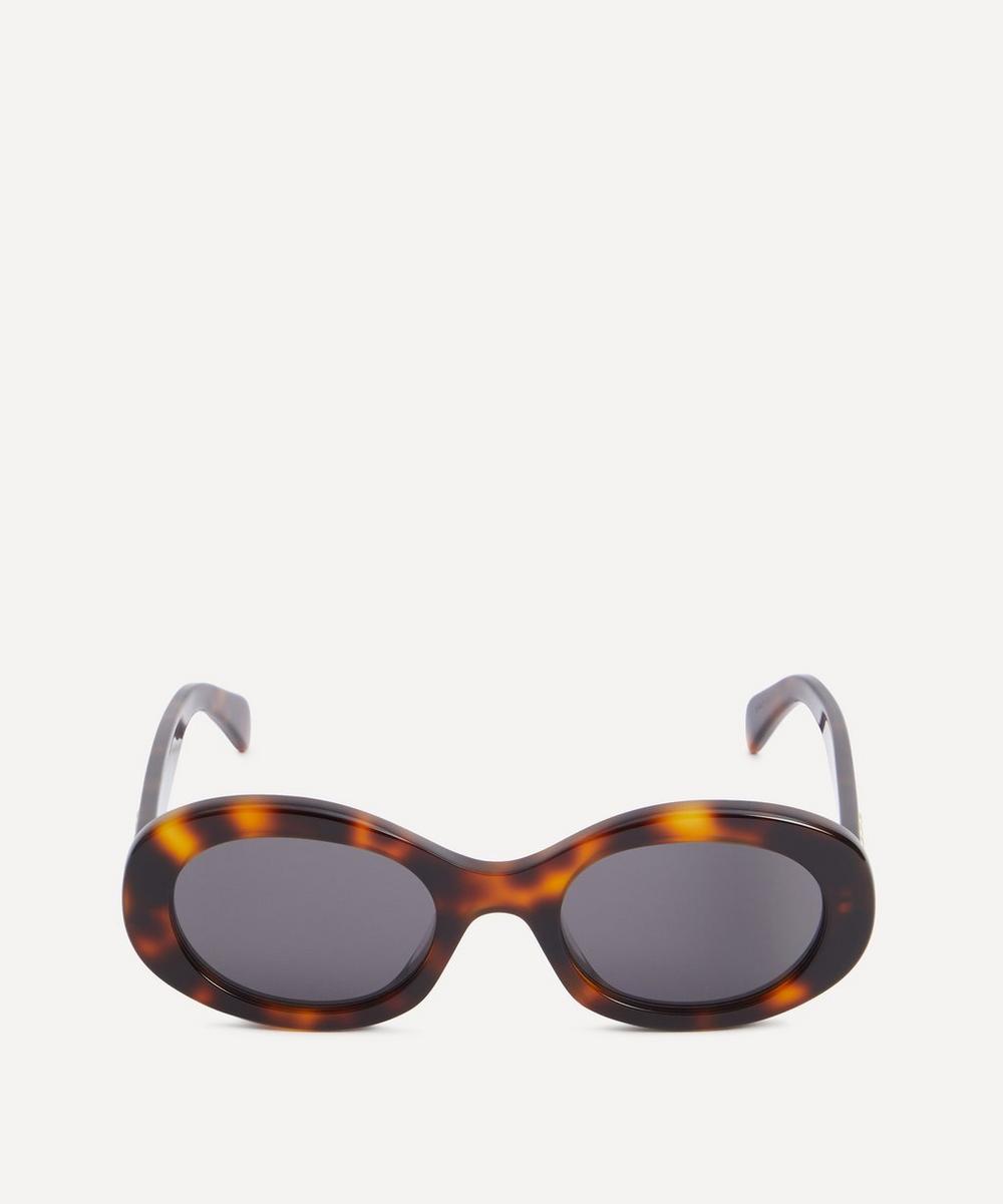 Triomphe oval acetate sunglasses