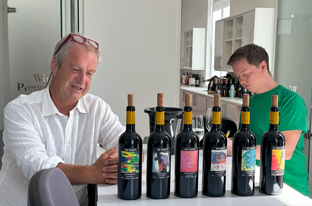 Bibi Graetz and James Button at Decanter