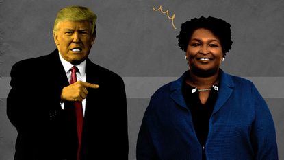 Donald Trump and Stacey Abrams.