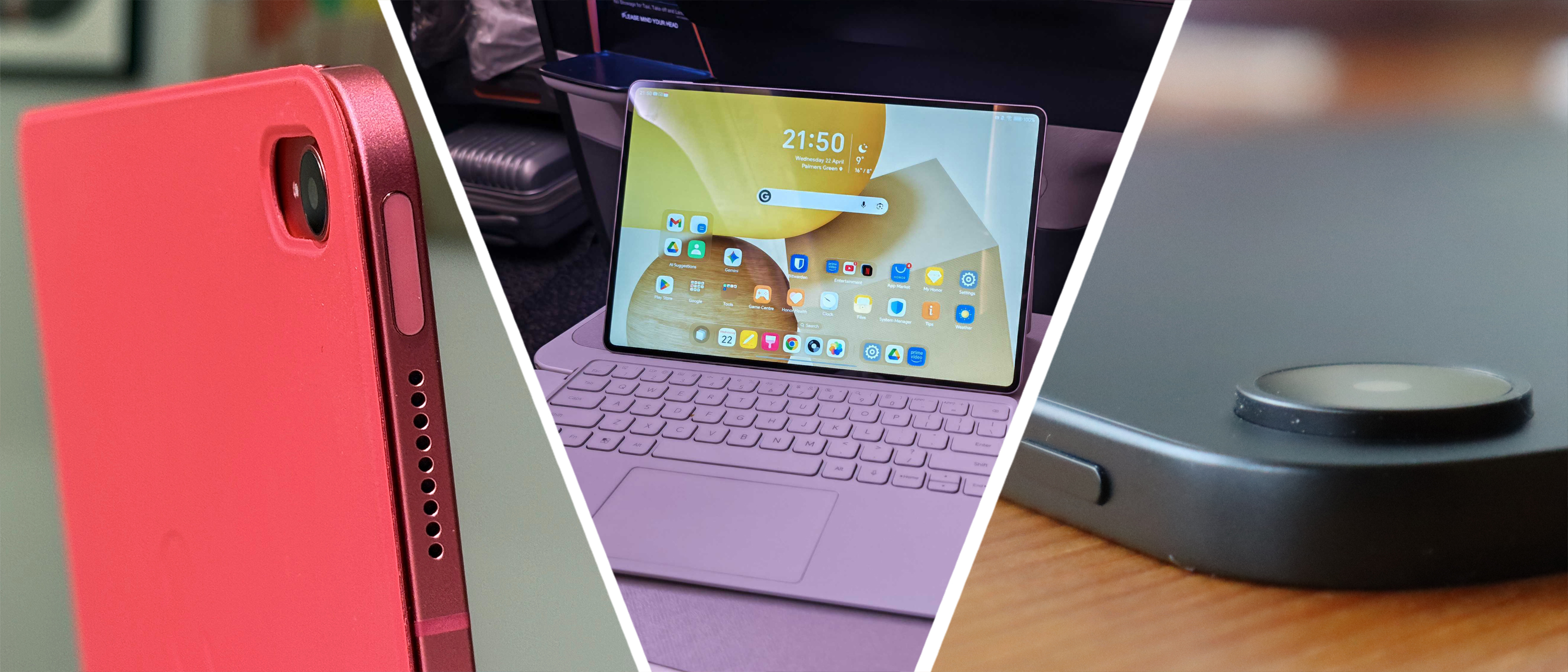 Three different travel tablets