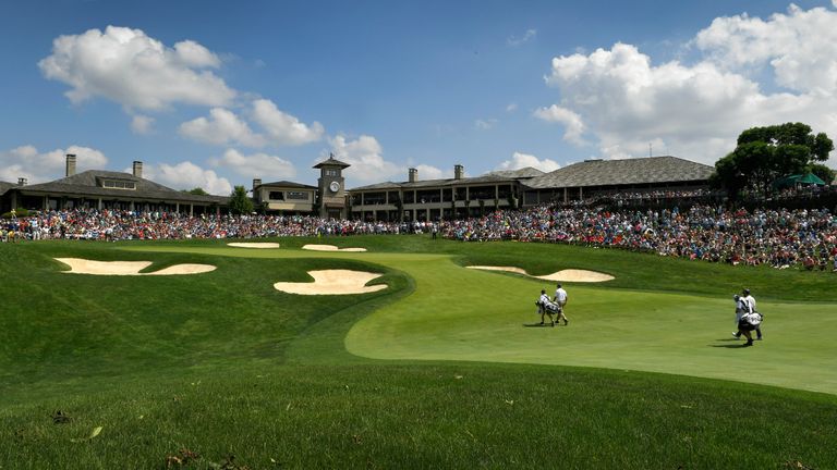 The 18th hole at Muirfield Village