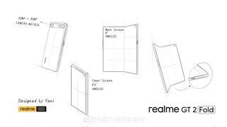 Realme GT 2 Fold leaked sketches