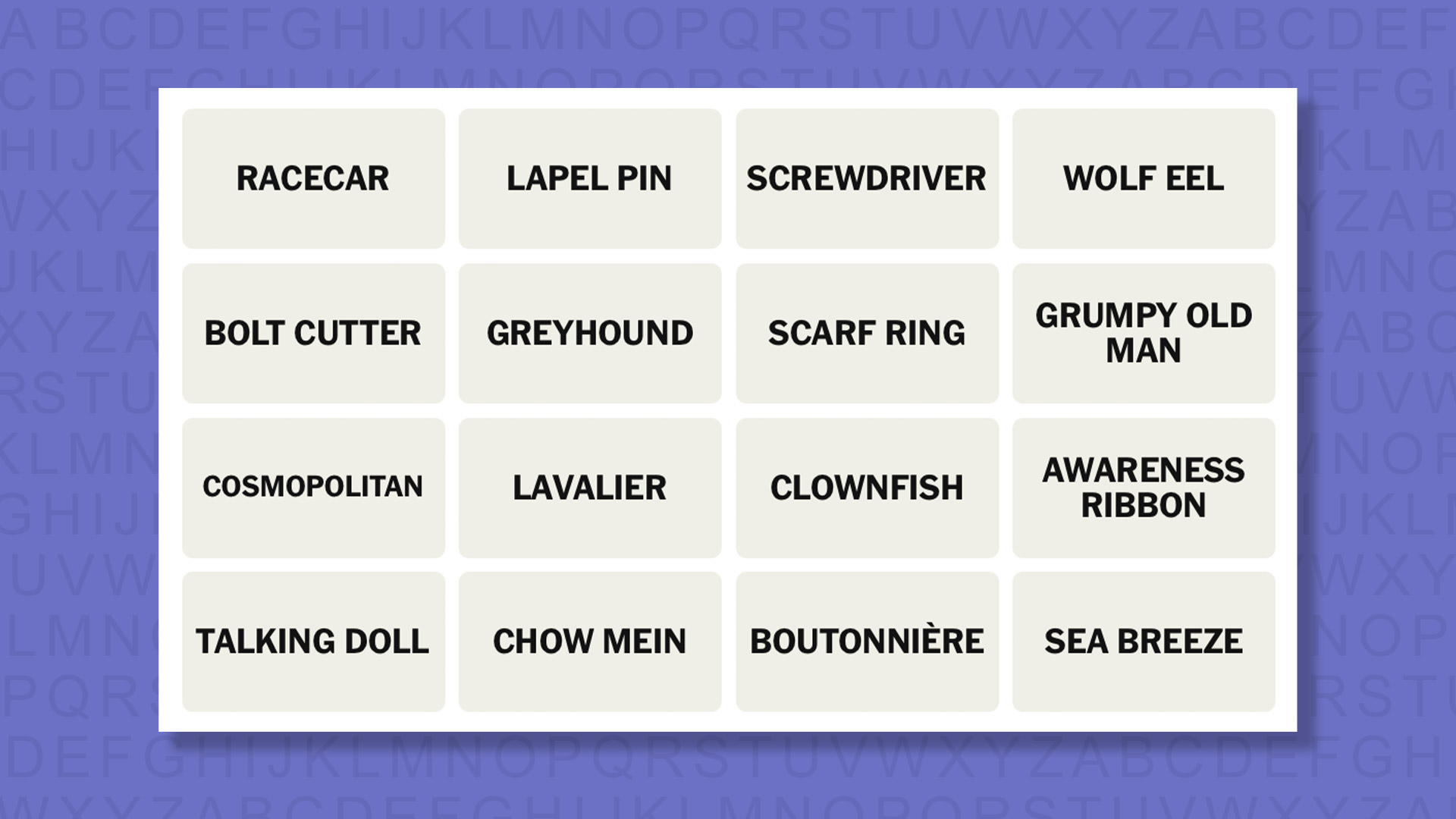 NYT Connections hints for game 894 on a purple background