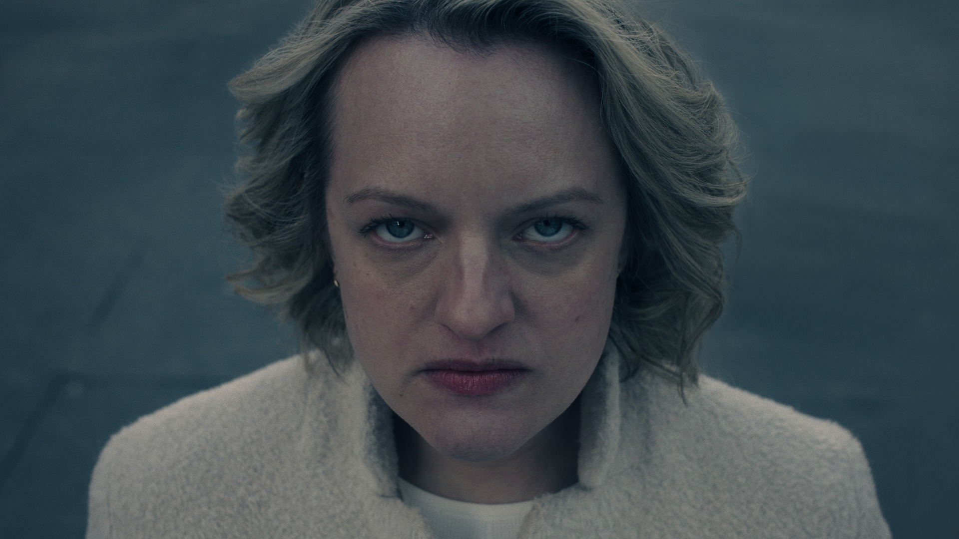 Elisabeth Moss as June in The Handmaid's Tale