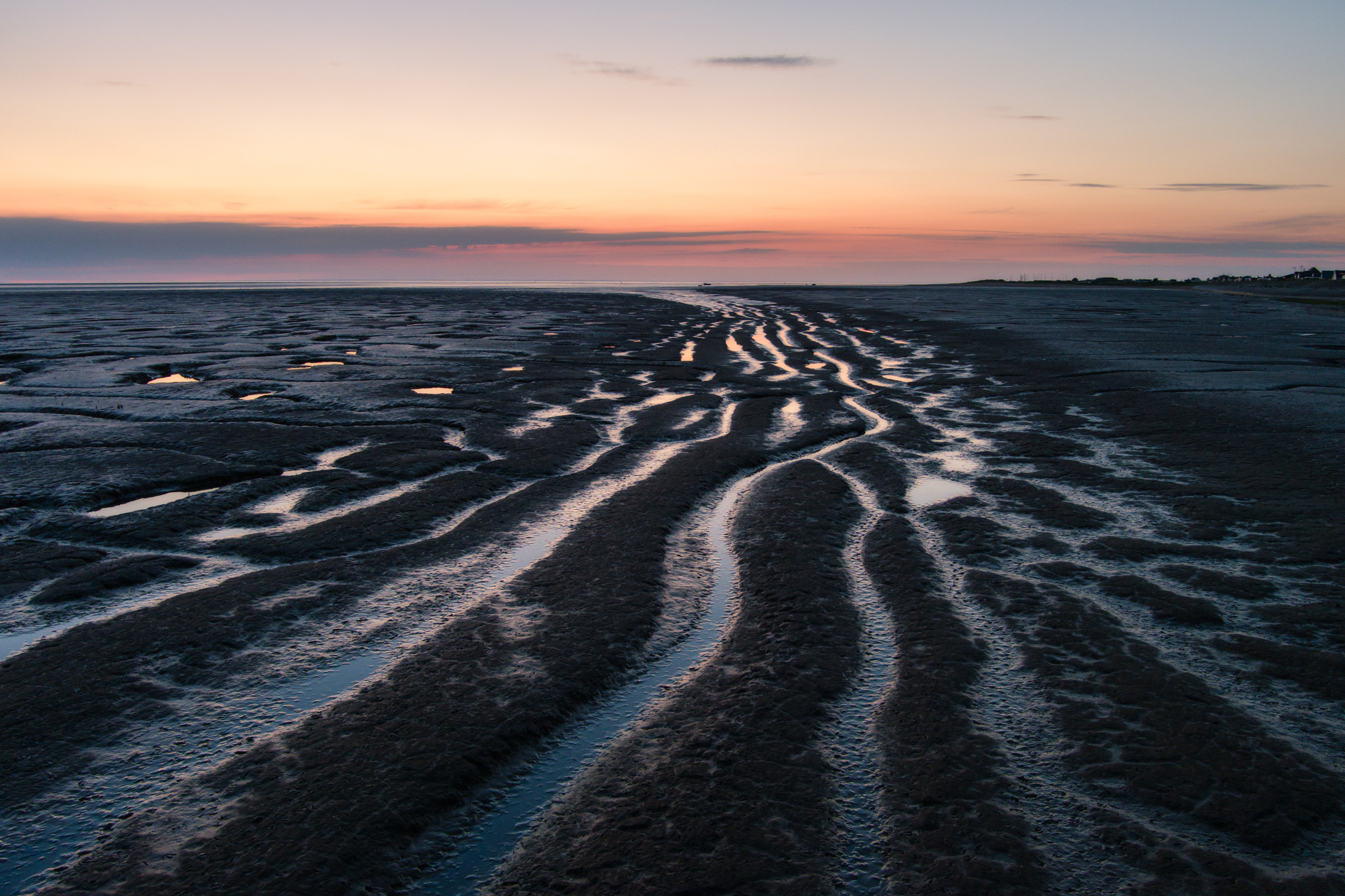 Landscape photo taken soon after sunset