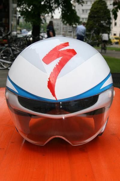 A rider has three options for the visor: