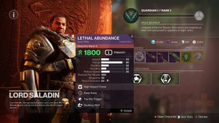 Destiny 2 Iron Banner Lethal Abundance auto Rifle from Saladin