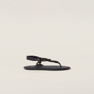 Black Miu Miu strap sandals