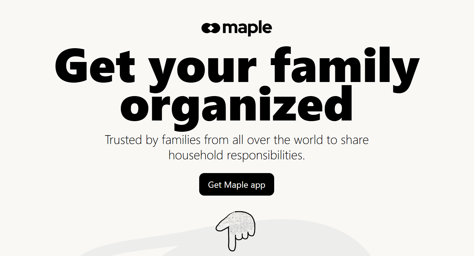 A screenshot of the Maple AI website